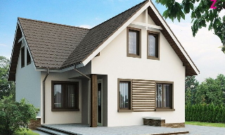 Проект дома 10 на 10 с мансардой в Боровичах - UpHouse от 311340 рублей