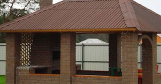 Беседка из кирпича под ключ в Боровичах цена от 3218 рублей - UpHouse