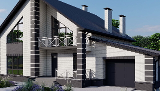 Проект двухэтажного дома бесплатно в Боровичах в 2025 году - UpHouse