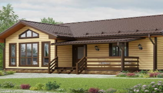 Проекты одноэтажных каркасных домов от 311340 рублей в Боровичах - UpHouse